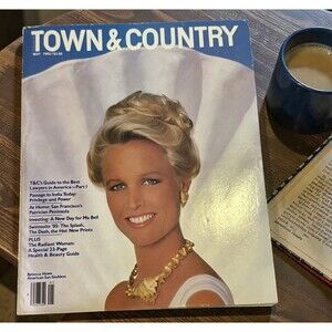 Town & Country Magazine May 1985 Rebecca Howe Cover  VTG
